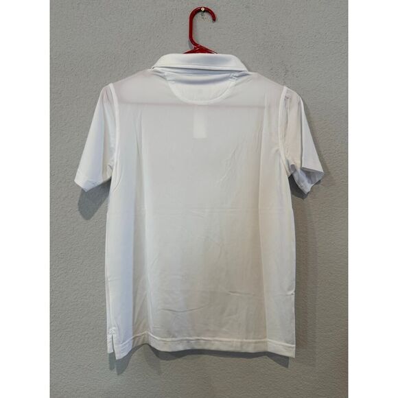 Chubbies Boy's Size Medium Short Sleeve Polo Shirt White NWT - Picture 2 of 4